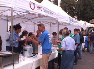 our catering staff enjoying the contact with the public