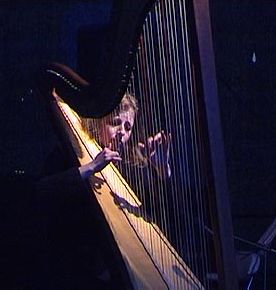 Anna plays a wonderful harp