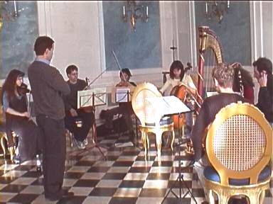 BART BERZONSKY COACHES THE RAVEL-SEPTETT PLAYED BY UNITED WORLD MEMBERS